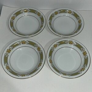 Noritake Autumn Rose Cereal Bowls 8” Replacement China